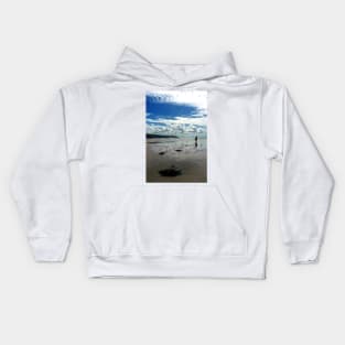 Sandy Beach Finistere Brittany Bretagne France Kids Hoodie